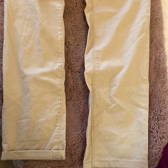 LOFT Girlfriend Chino Tan Pants/Khakis - Picture 3 of 5